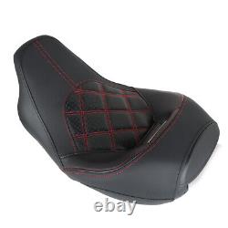 Low-Profile Two-Up Driver Passenger Seat For CVO Street Glide Road King 2009-20