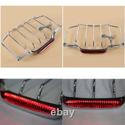Luggage Rack LED Light for Harley Touring Road King Street 2014 2024 Chrome