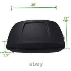 Luggage Trunk Pack Backrest Rack for Harley Road King Street Glide 2014 2025