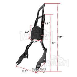 MOFUN Passenger Backrest Sissy Bar For 09-23 Harley Street Road Glide Road King