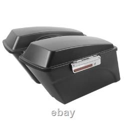Matte Black Hard Saddlebags Fit Road King Street Glide 1993-2013