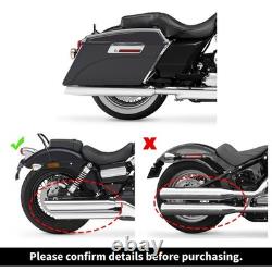 Matte Black Hard Saddlebags Fit Road King Street Glide 1993-2013