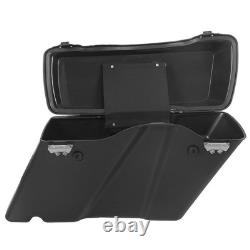 Matte Black Hard Saddlebags Fit Road King Street Glide 1993-2013
