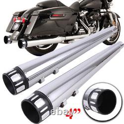 Megaphone 4 Slip On Muffler Exhaust For Harley 95-16 Road King Street Glide CVO