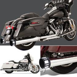 Megaphone 4 Slip On Muffler Exhaust For Harley 95-16 Road King Street Glide CVO