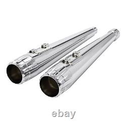 Megaphone Slip-On Exhaust Pipes Fit For Harley Road King Street Glide 2017-2022