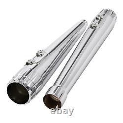 Megaphone Slip-On Exhaust Pipes Fit For Harley Road King Street Glide 2017-2022