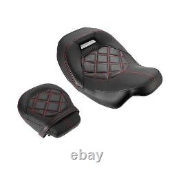 Motorcycle Driver Passenger Seat For 2009-2022 Harley CVO Road King Street Glide