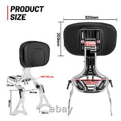 Multi-Purpose Backrest Sissy Bar Fit For Harley Road King Street Glide 2014-2024