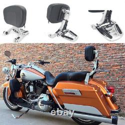 Multi-Purpose Sissy Bar Backrest For 97-08 Harley Touring Street Road King Glide