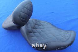 Mustang Wide Tripper Diamond Stitch Seat Harley Street Glide Road King 97-07