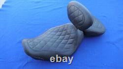 Mustang Wide Tripper Diamond Stitch Seat Harley Street Glide Road King 97-07