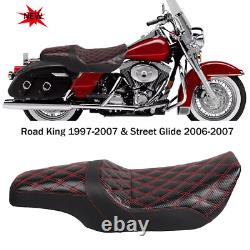 NEW Driver Passenger Seat For Harley 97-07 Street Glide FLHX Road King FLHR