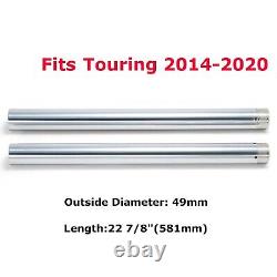 New 49 mm Fork Tubes For Harley Touring 2014-2020 Street Glide Road Glide King