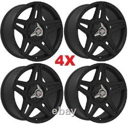 Off Road Black Wheels Rims Tires 265 70 17 265/70/17 At Package F-250 F-350