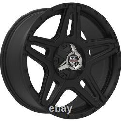 Off Road Black Wheels Rims Tires 33 12.50 20 33/12.50/20 Mt Package F-250 F-350