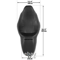 One Piece 2-Up Leather Seat for Road King Street Glide Road Glide 2009-2023