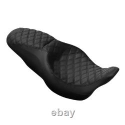 One-Piece 2 Up Seat for Road King Street Glide 2009-2023 Black