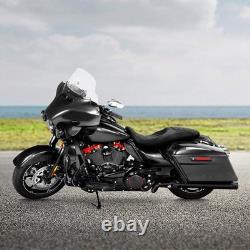 One-Piece 2 Up Seat for Road King Street Glide 2009-2023 Black
