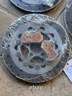 PURE FORGE 11.8 Full Brake Rotors & Pads Electra Glide Road King Street Glide