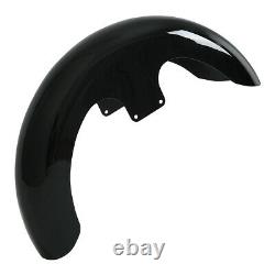 Painted Black 23 Wrap Front Fender For Harley Touring Road King Street Glide