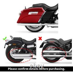 Painted Red Hard Saddle Bags Fit For Harley Touring Road King Street Glide 94-13