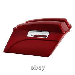 Painted Red Hard Saddle Bags Fit For Harley Touring Road King Street Glide 94-13