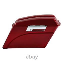 Painted Red Hard Saddle Bags Fit For Harley Touring Road King Street Glide 94-13