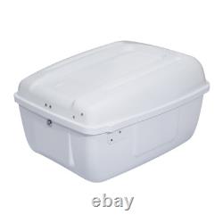 Painted White Police Trunk Fit For Harley Road King Street Glide Touring