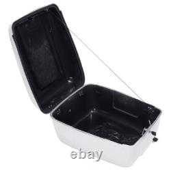 Painted White Police Trunk Fit For Harley Road King Street Glide Touring