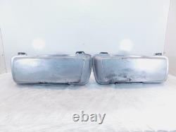 Pair Harley Davidson Road King Street & Electra Glide Silver Side Saddlebags