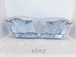 Pair Harley Davidson Road King Street & Electra Glide Silver Side Saddlebags