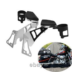 Pair Rear Passenger Armrest For 97-13 Harley Road King Street Glide Road Glide