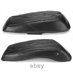 Pair Saddlebag Lid Bra Covers For Harley Touring Road King Street Glide 2014-up