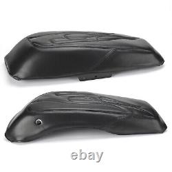 Pair Saddlebag Lid Bra Covers For Harley Touring Road King Street Glide 2014-up