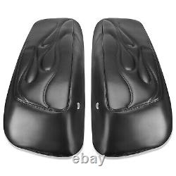 Pair Saddlebag Lid Bra Covers For Harley Touring Road King Street Glide 2014-up