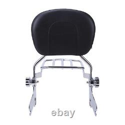 Passenger Backrest Sissy Bar For Harley Touring CVO Road King Street Glide 97-08