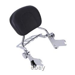 Passenger Backrest Sissy Bar For Harley Touring CVO Road King Street Glide 97-08