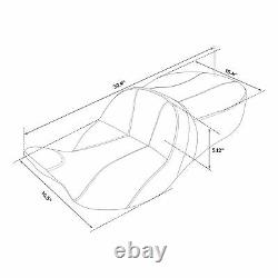 Passenger & Rider Driver Seat Fit For Harley Touring Glide Road King 09-21