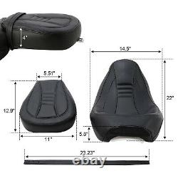 Passenger Rider Seat For Harley Touring Road King Ultra CVO Limited Street Glide