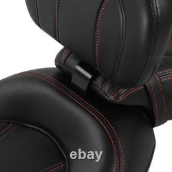 Passenger Seat Backrest Road King Street/Road/Electra Glide 2014-2023 Black Red