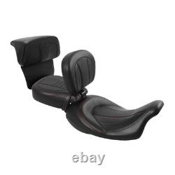 Passenger Seat Backrest Road King Street/Road/Electra Glide 2014-2023 Black Red