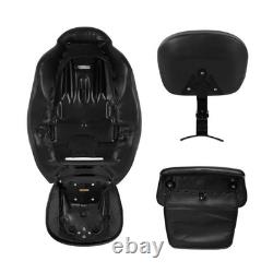 Passenger Seat Backrest Road King Street/Road/Electra Glide 2014-2023 Black Red