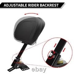 Plug-In Driver Backrest Rider Sissy Bar Fit for Harley Touring Road King Street