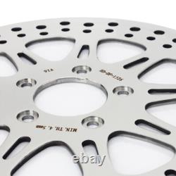 Polish 11.8 Front & Rear Brake Rotors Pads Electra Glide Street Glide Road King