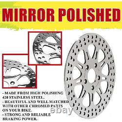 Polished 11.8 Front Rear Brake Rotors for Harley Road King Street Glide 08-13