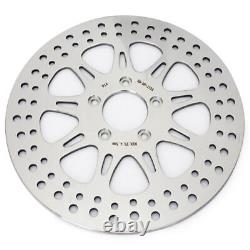 Polished 11.8 Front Rear Brake Rotors for Harley Road King Street Glide 08-13