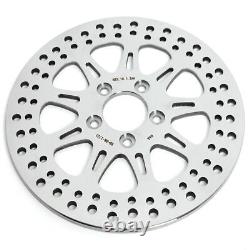 Polished 11.8 Front Rear Brake Rotors for Harley Road King Street Glide 08-13