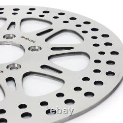 Polished 11.8 Front Rear Brake Rotors for Harley Road King Street Glide 08-13