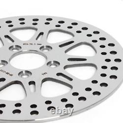 Polished 11.8 Front Rear Brake Rotors for Harley Road King Street Glide 08-13